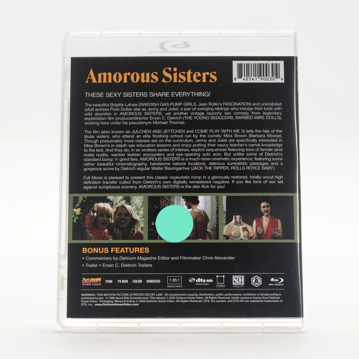 Back case of Amorous Sisters Limited Edition [Blu-ray]