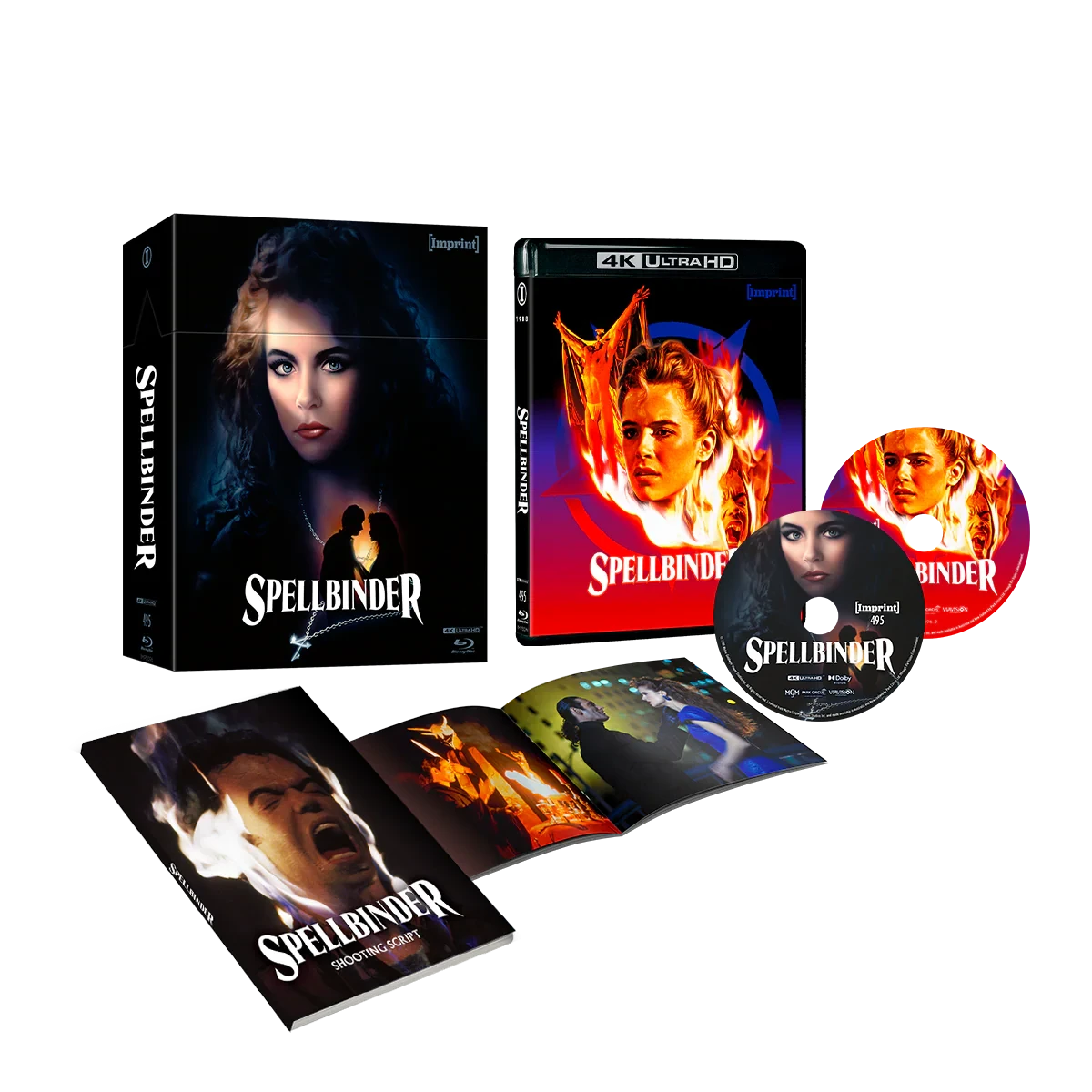 Box contents of Spellbinder (1988) Limited Edition Hardbox [4K Ultra HD + Blu-ray] (Australian Import)