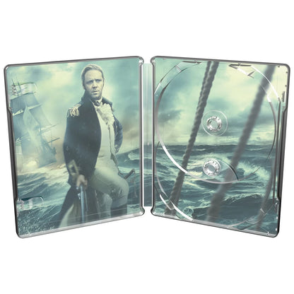 Full open inside case of Master and Commander Limited Edition Steelbook (UK Import) [4K Ultra HD + Region B Blu-ray]