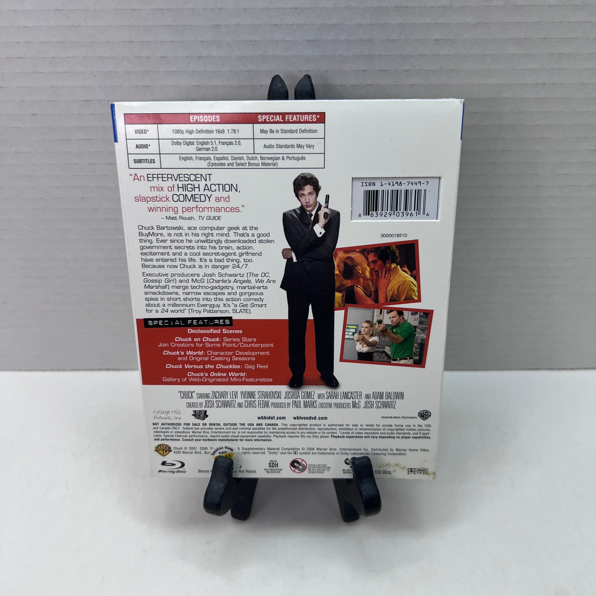 Back cover of Pre-Owned | Chuck: The Complete First Season [Blu-ray]