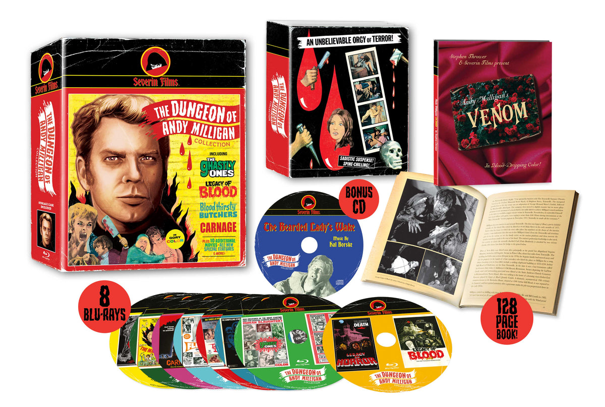 Box contents of The Dungeon Of Andy Milligan Collection [Blu-ray]