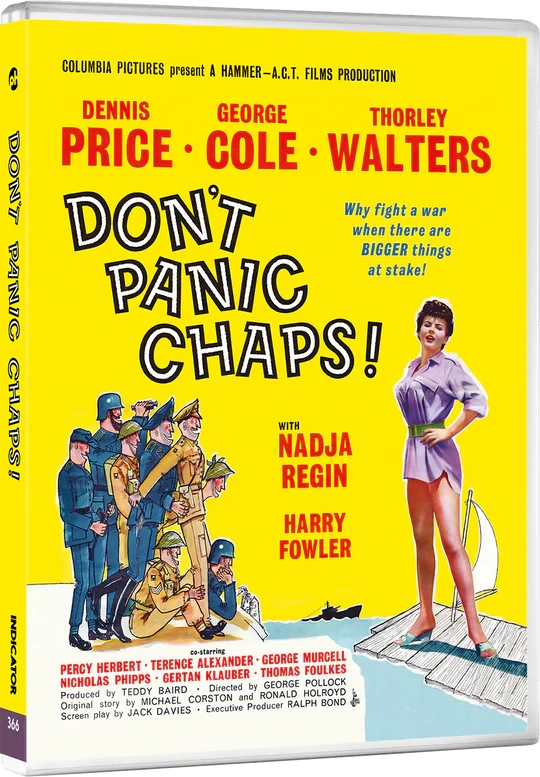 Don't Panic Chaps! front cover from Hammer Volume Seven: Ships & Giggles Limited Edition (UK Import) [Region B Blu-ray]