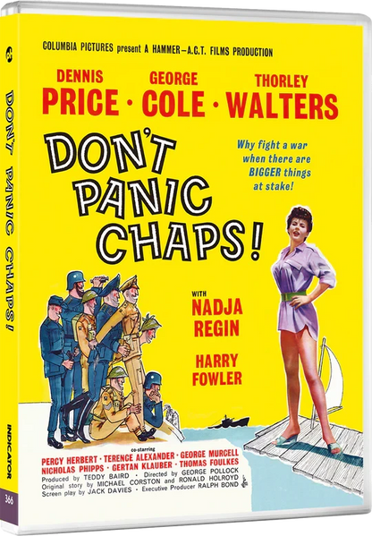 Don't Panic Chaps! front cover from Hammer Volume Seven: Ships & Giggles Limited Edition (UK Import) [Region B Blu-ray]