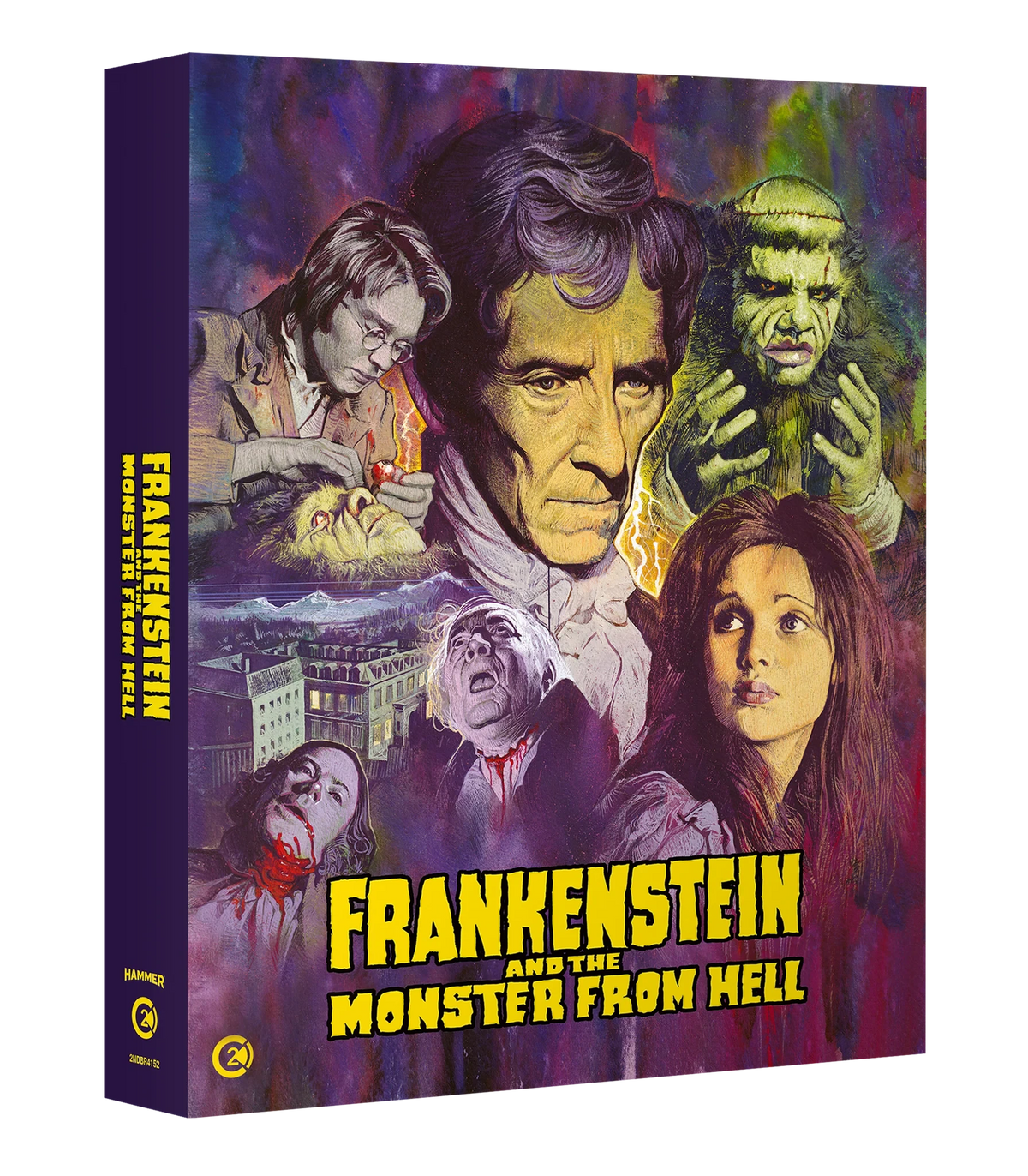 Front cover of Frankenstein and the Monster From Hell Limited Edition (UK Import) [Region B Blu-ray]