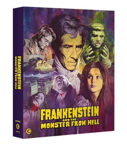 Front cover of Frankenstein and the Monster From Hell Limited Edition (UK Import) [Region B Blu-ray]