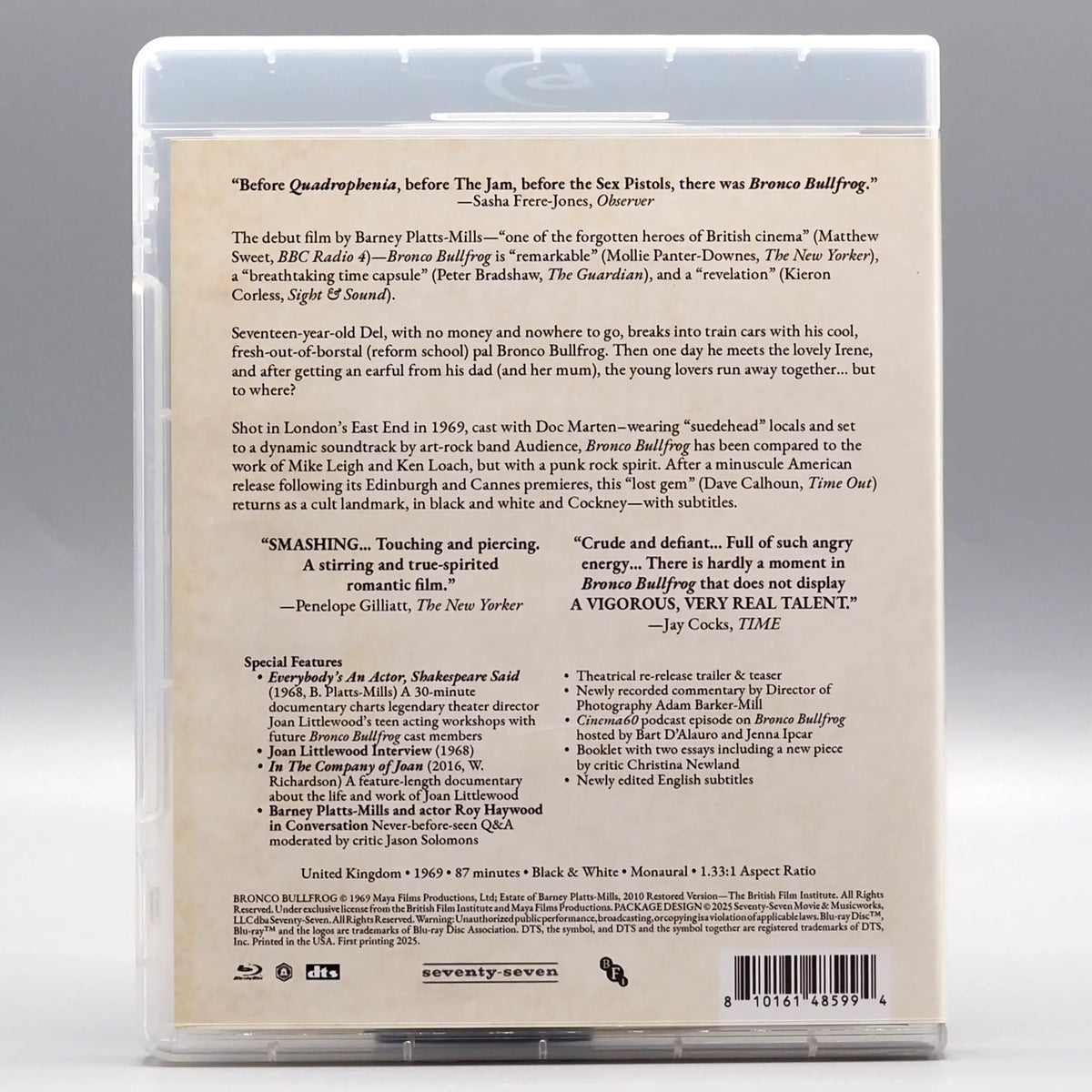 Back case of Bronco Bullfrog [Blu-ray]