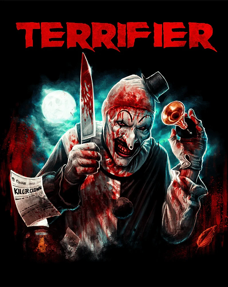 Art card 3 from ART ATTACK - Terrifier Collector's Edition Boxset [4K Ultra HD + Blu-ray] (Australian Import)
