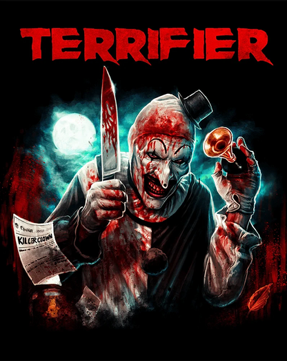 Art card 3 from ART ATTACK - Terrifier Collector's Edition Boxset [4K Ultra HD + Blu-ray] (Australian Import)
