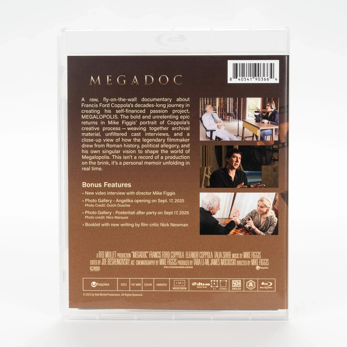 Back case of Megadoc [Blu-ray]