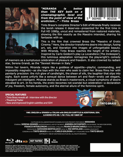 Back cover of Miranda [Blu-ray]