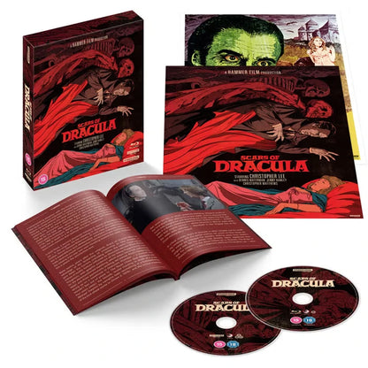 Box contents of Scars of Dracula Limited Collector's Edition (UK Import) [4K Ultra HD + Region B Blu-ray]