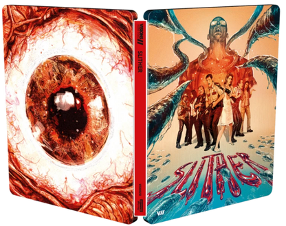 Full cover of Slither Limited Edition Steelbook (UK Exclusive) [4K Ultra HD + Region B Blu-ray]