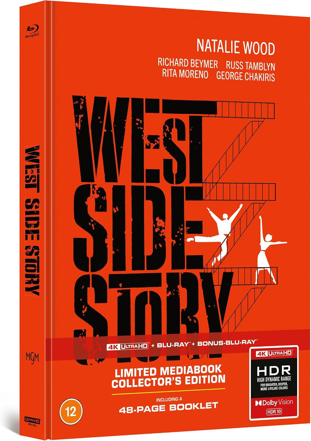 Front cover of West Side Story (1961) Limited Edition Mediabook (UK Import) [4K Ultra HD + Region B Blu-ray]