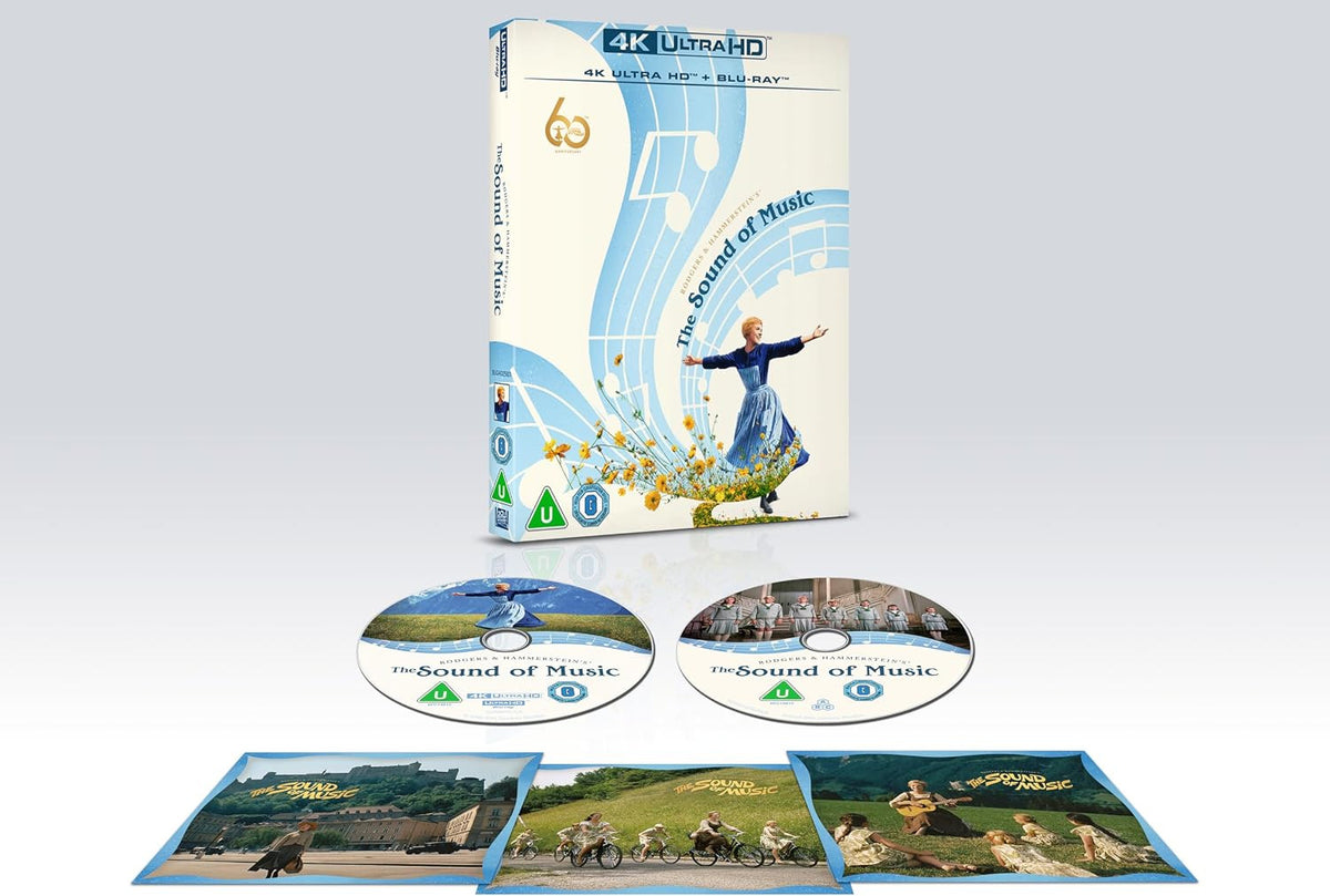 Packshot of The Sound of Music 60th Anniversary (UK Import) [4K Ultra HD + Region B Blu-ray]