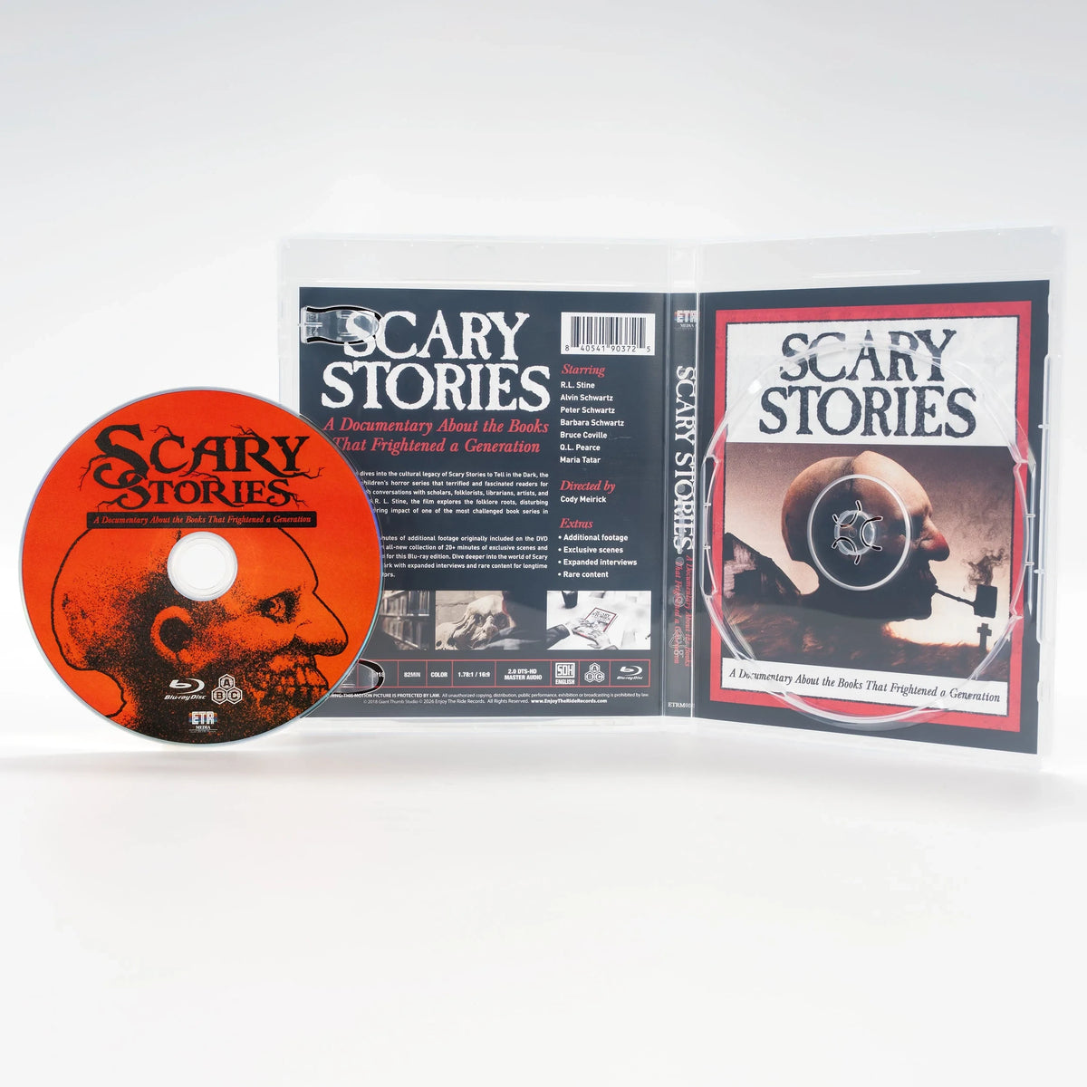 Open case of Scary Stories [Blu-ray]