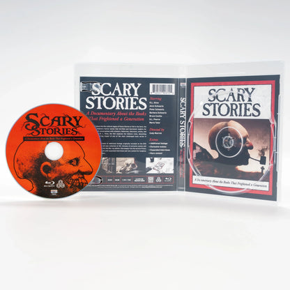 Open case of Scary Stories [Blu-ray]