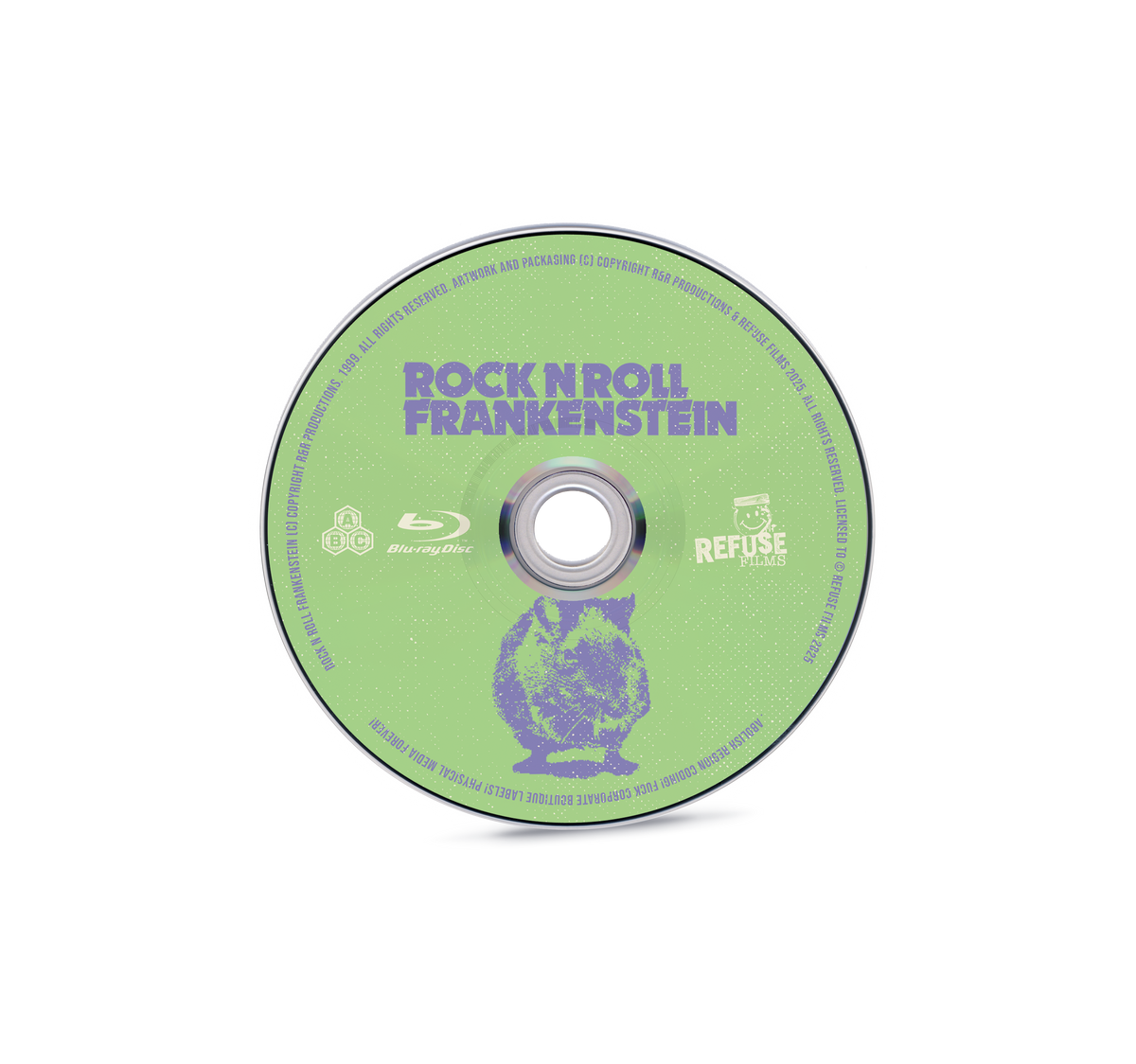 Disc artwork of Rock N Roll Frankenstein [Region Free Blu-ray]