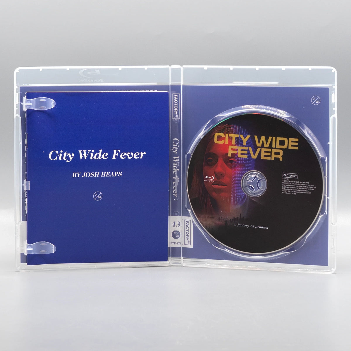 Open case showing disc art of City Wide Fever [Blu-ray]