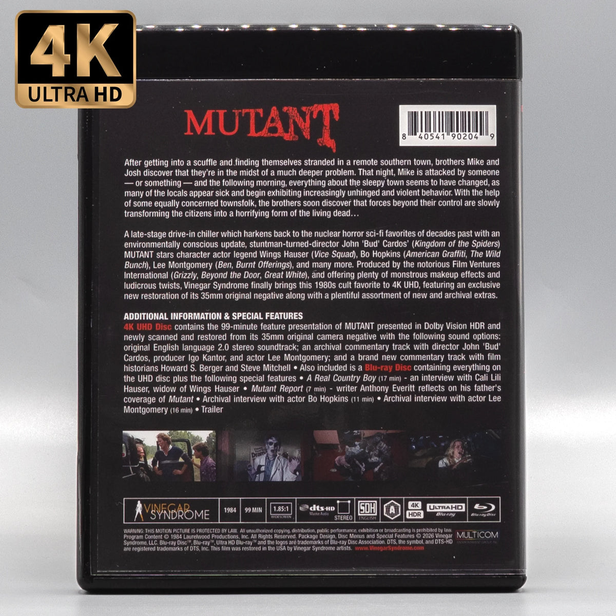 Back case of Mutant [4K Ultra HD + Blu-ray]