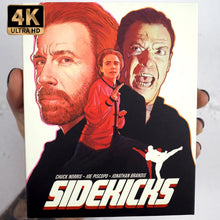 Front of deluxe magnet box of Sidekicks [4K Ultra HD + Blu-ray Set]
