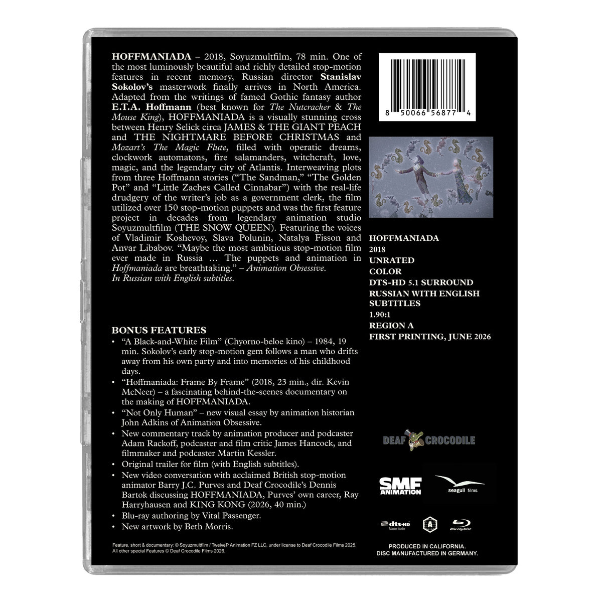 Back cover of Hoffmaniada Standard Edition [Blu-ray]
