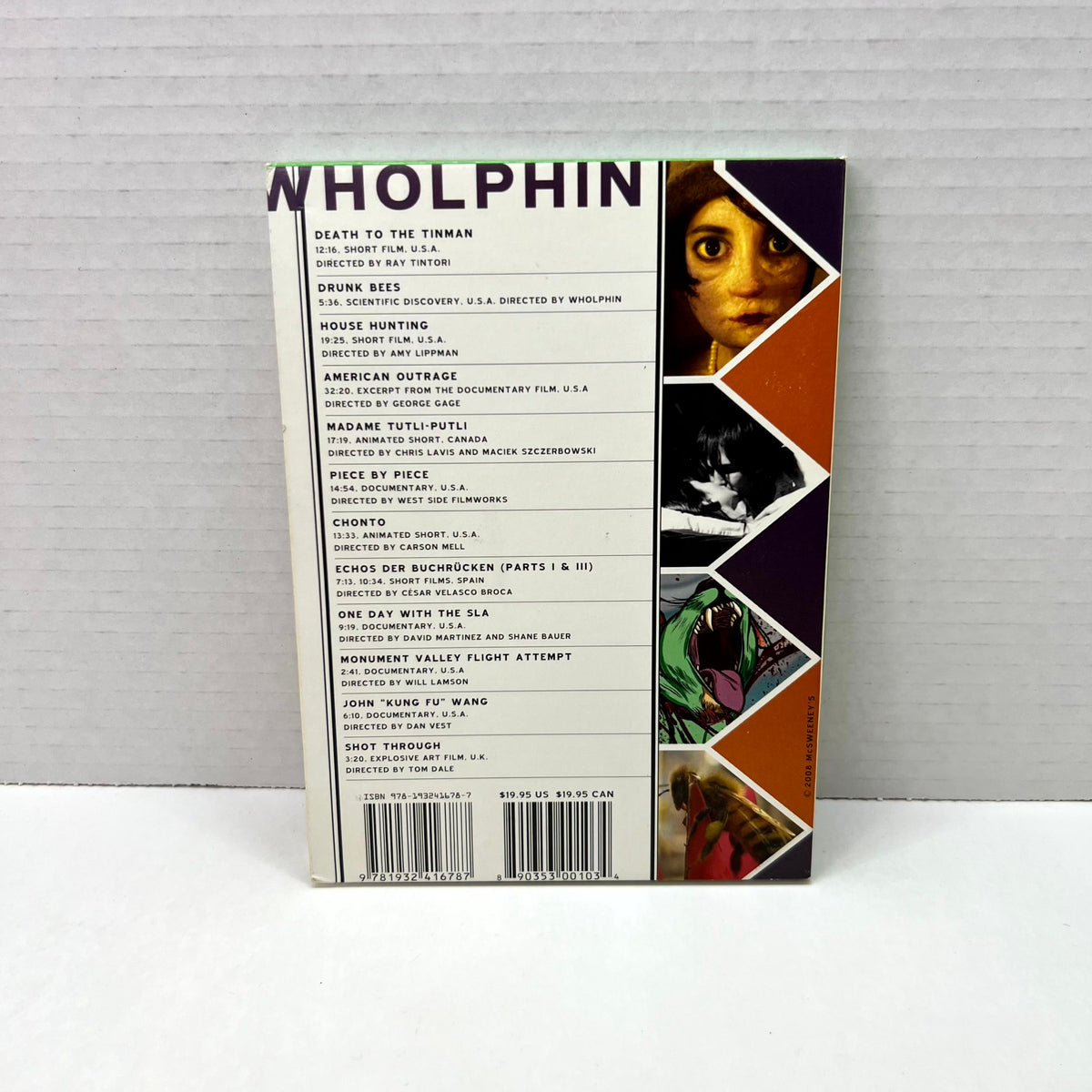 Back cover of Wholphin 5: A DVD Magazine of Rare and Unseen Short Films [DVD]