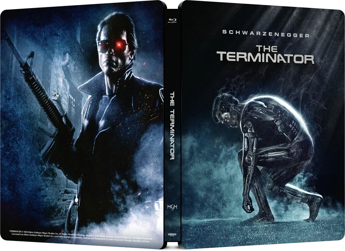 Full covers of The Terminator Limited Edition Steelbook (UK Import) [4K Ultra HD + Region B Blu-ray]