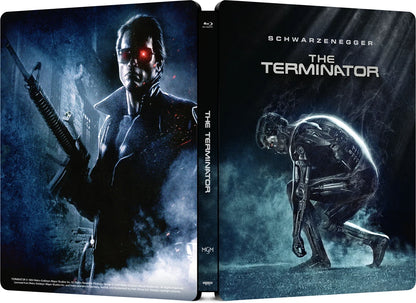 Full covers of The Terminator Limited Edition Steelbook (UK Import) [4K Ultra HD + Region B Blu-ray]