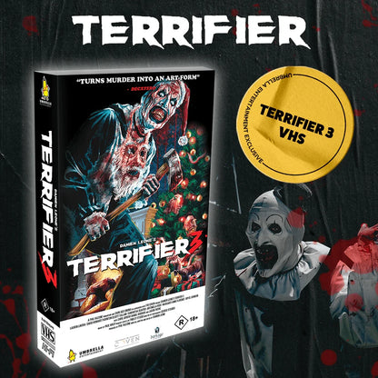 VHS box from ART ATTACK - Terrifier Collector's Edition Boxset [4K Ultra HD + Blu-ray] (Australian Import)