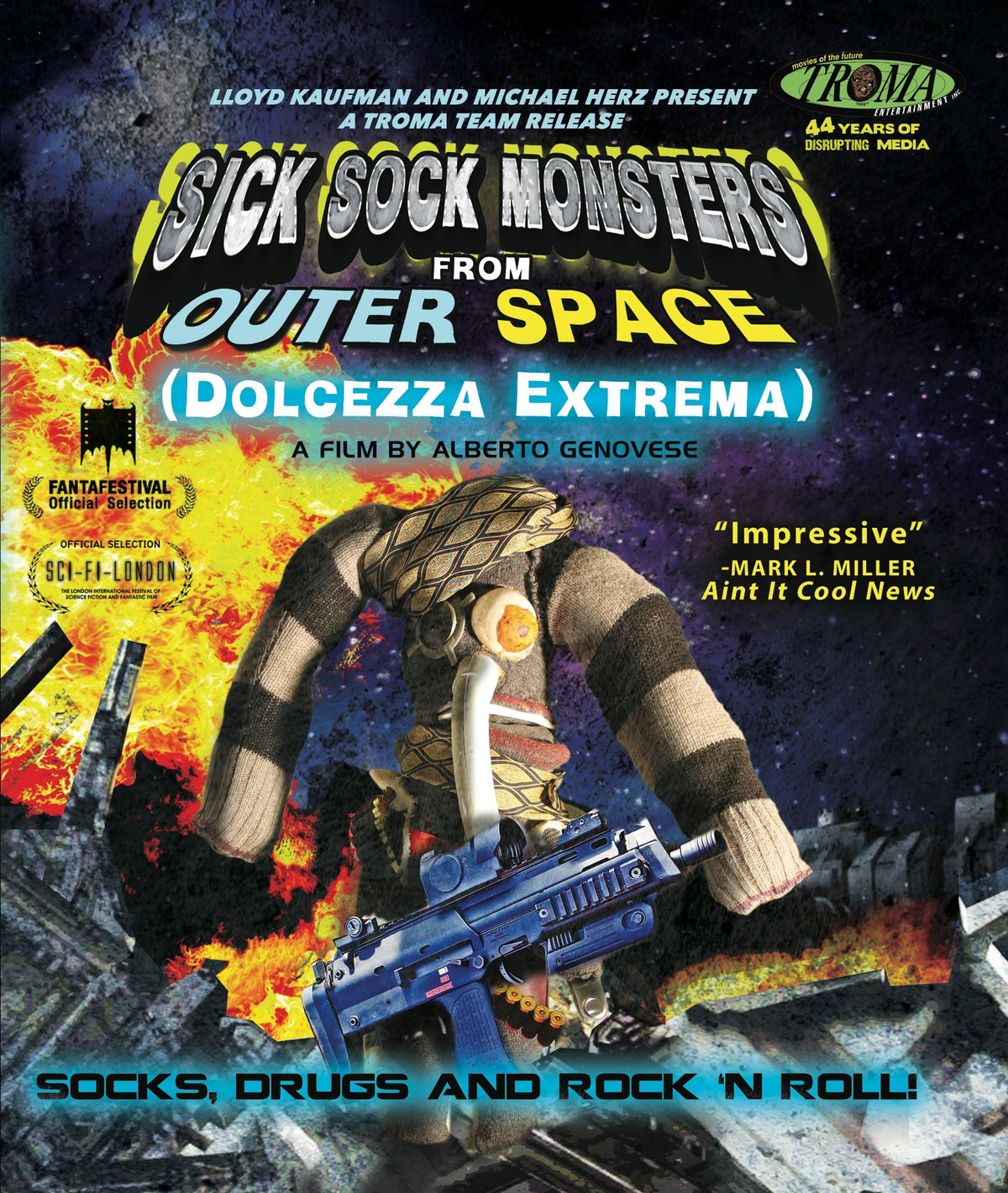 Front cover of Sick Sock Monsters From Outer Space [Blu-ray]