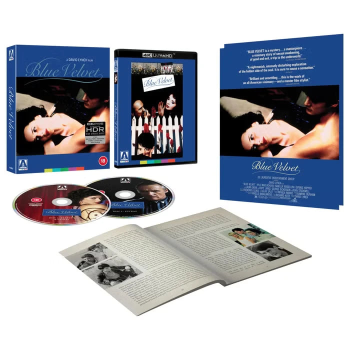 Box contents of Blue Velvet Limited Edition (UK Import) [4K Ultra HD + Region B Blu-ray]