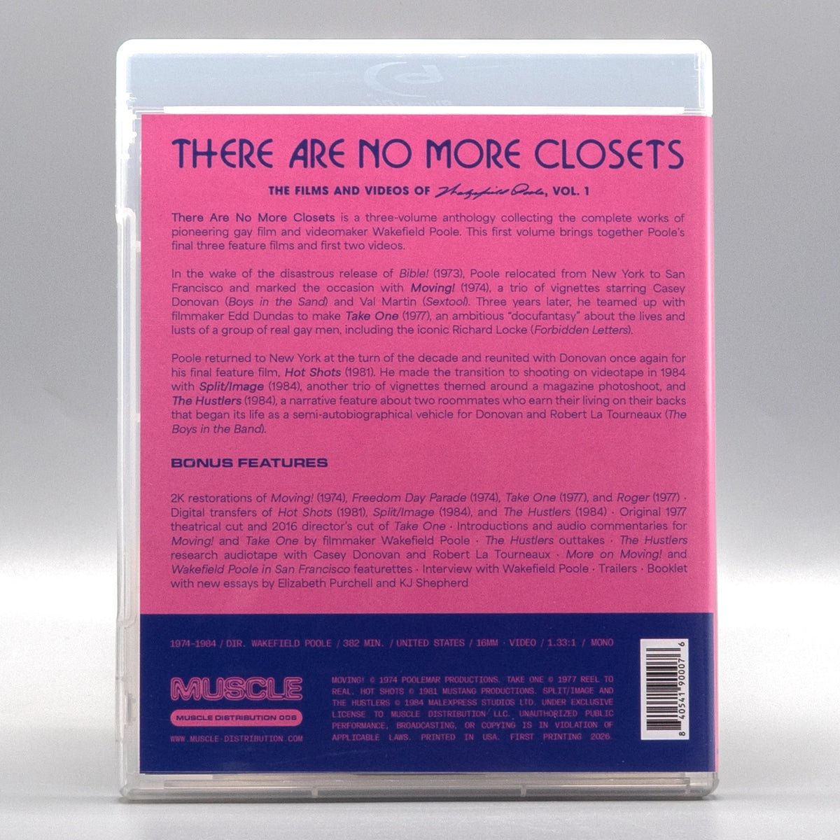 Back case of There Are No More Closets: Films & Videos of W. Poole Vol. 1 [Blu-ray]