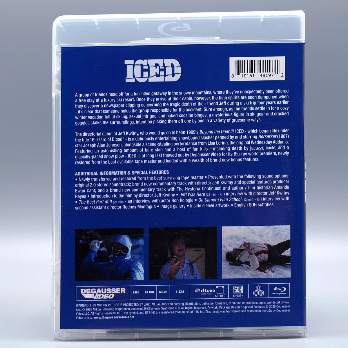 Back cover of Iced [Blu-ray]