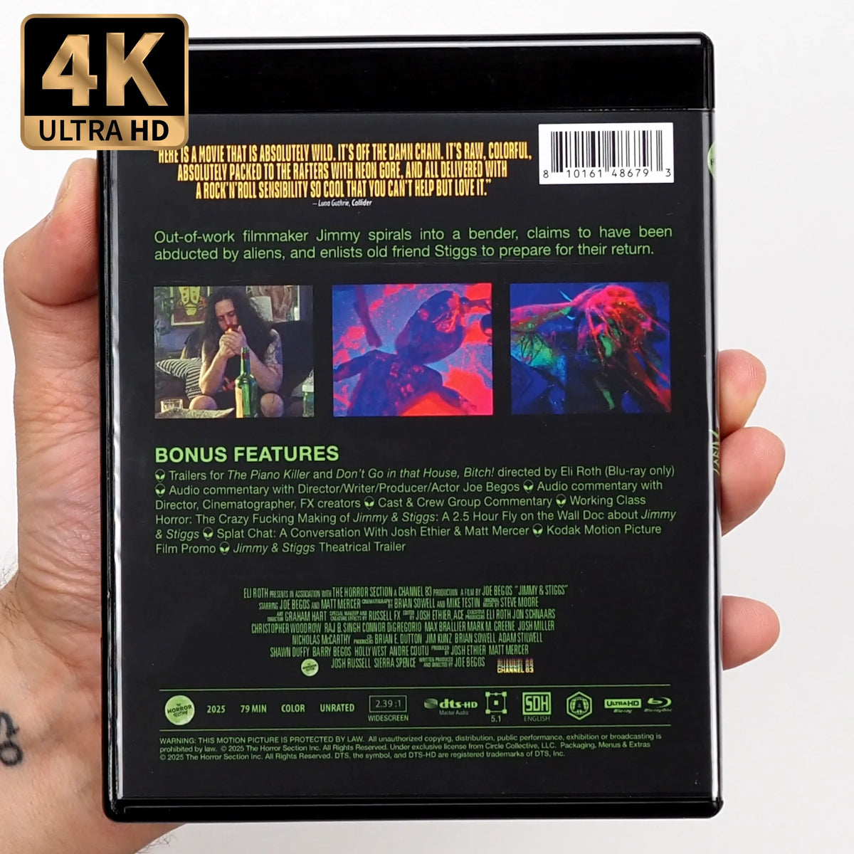 Back coverof Jimmy and Stiggs [4K Ultra HD + Blu-ray Set]