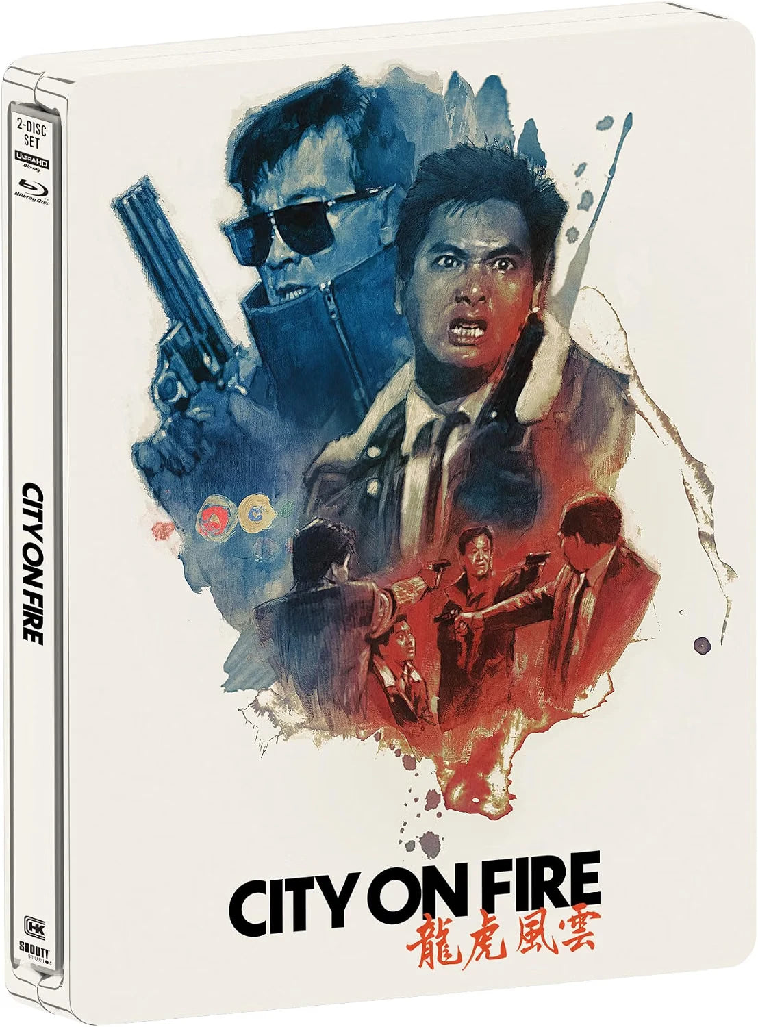 Front cover of City on Fire Limited Edition Steelbook [4K Ultra HD + Blu-ray]