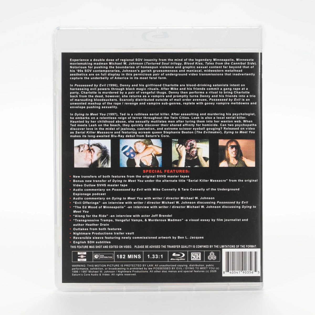 Back case of Possessed By Evil + Dying to Meet You [Blu-ray]
