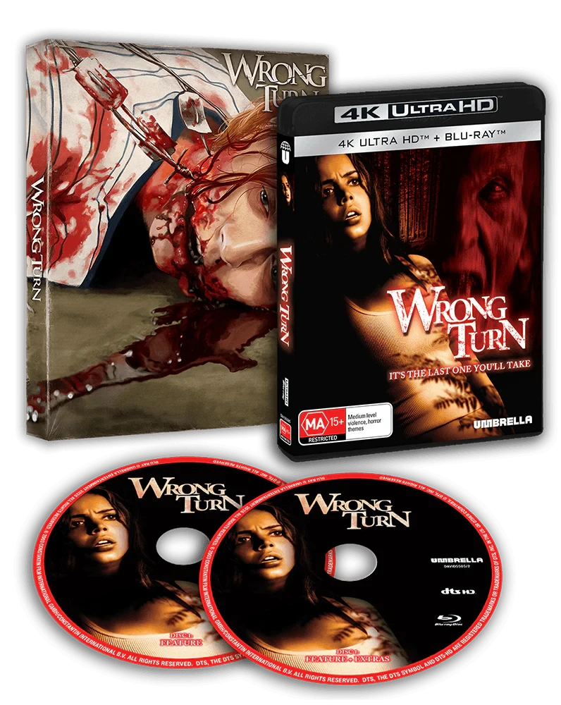 Box contents of Wrong Turn (2003) [4K Ultra HD + Blu-ray]