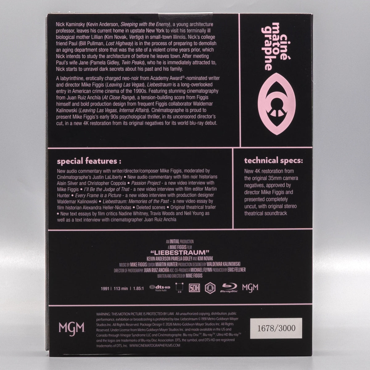 Back cover of Liebestraum [Blu-ray]