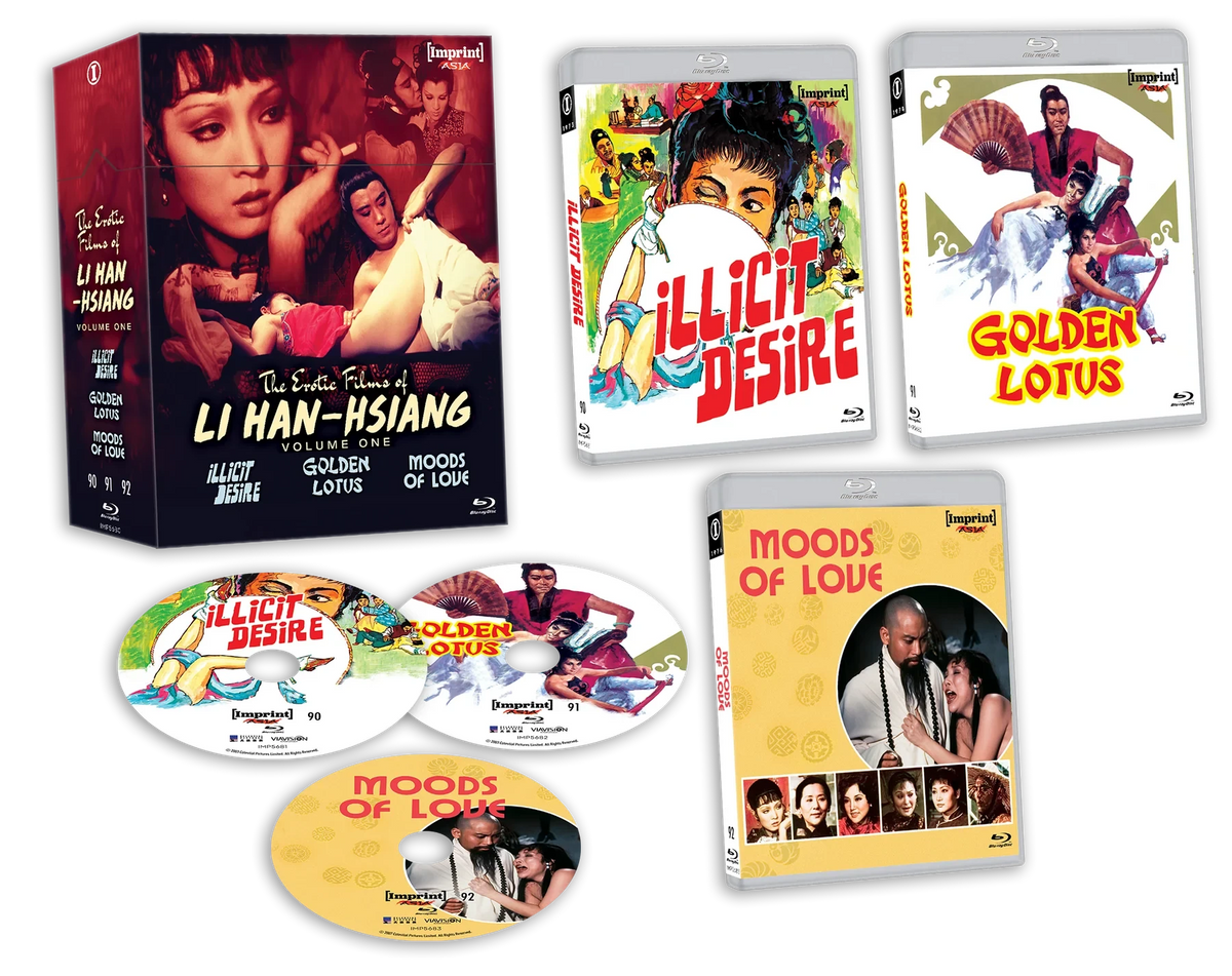 Box contents of The Erotic Films of Li Han-hsiang Limited Edition Hardbox [Blu-ray] (Australian Import)