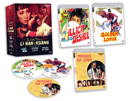 Box contents of The Erotic Films of Li Han-hsiang Limited Edition Hardbox [Blu-ray] (Australian Import)