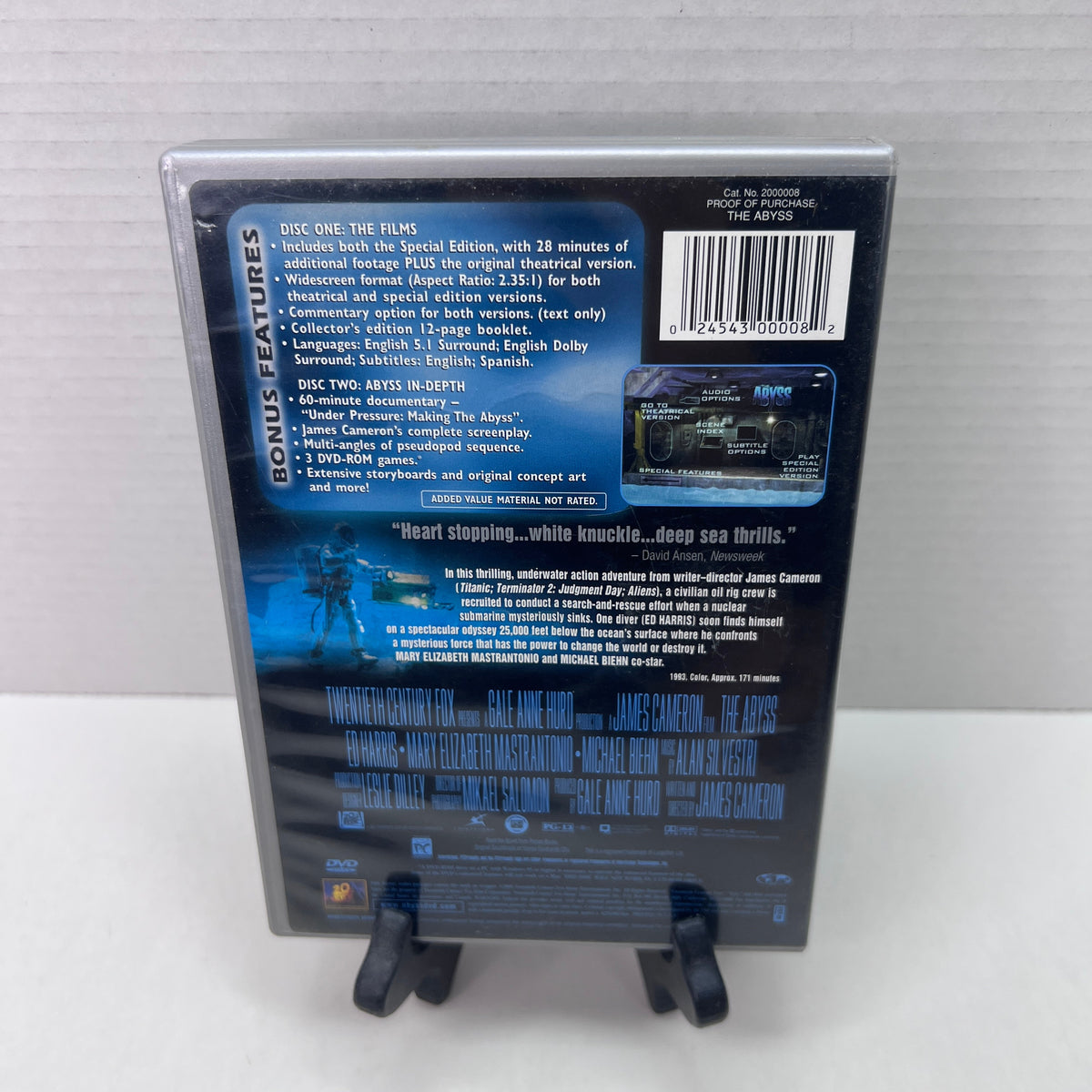 Back cover of Pre-Owned | The Abyss: Special Edition [DVD]