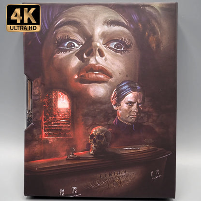 Back slipcase of The Horrible Dr. Hichcock [4K Ultra HD + Blu-ray Set]
