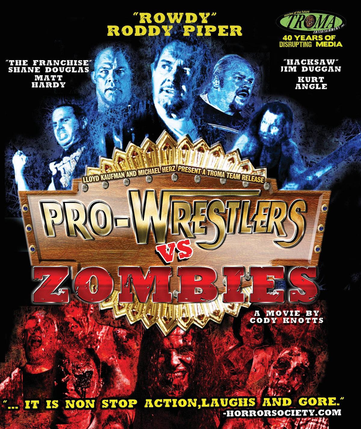 Front cover of Pro-Wrestlers Vs Zombies [Blu-ray]