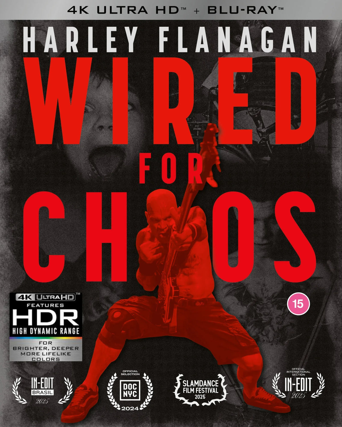 Front cover of Harley Flanagan: Wired For Chaos Limited Edition (UK Import) [4K Ultra HD + Region B Blu-ray]