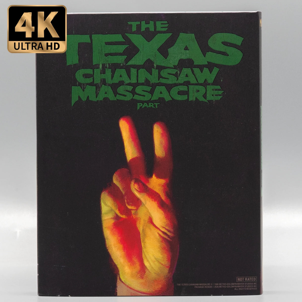 Back slipcover of The Texas Chainsaw Massacre 2 [4K Ultra HD + Blu-ray]