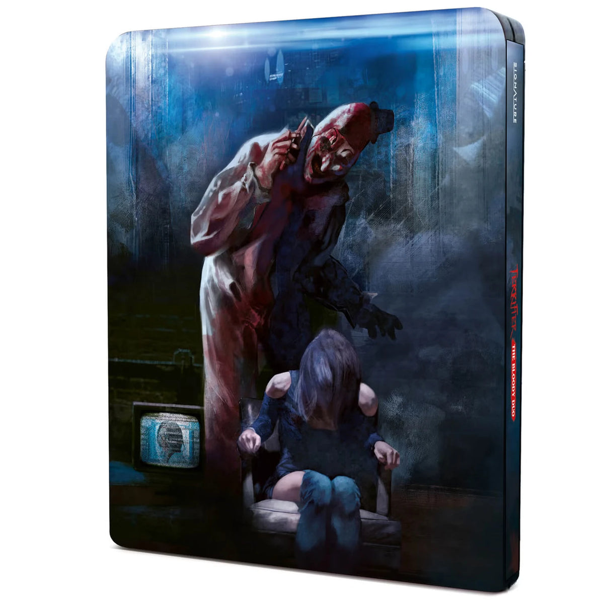 Back cover of Terrifier: The Bloody Duo Limited Edition Steelbook (UK Import) [4K Ultra HD]