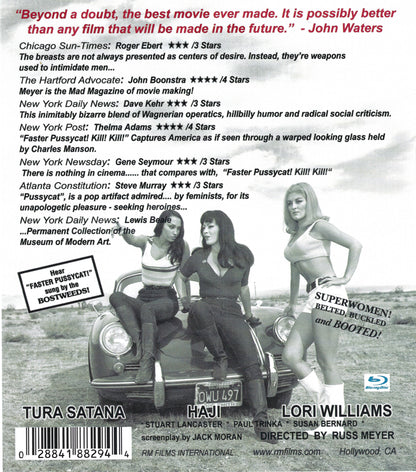 Back cover of Faster Pussycat, Kill! Kill! [Blu-ray]