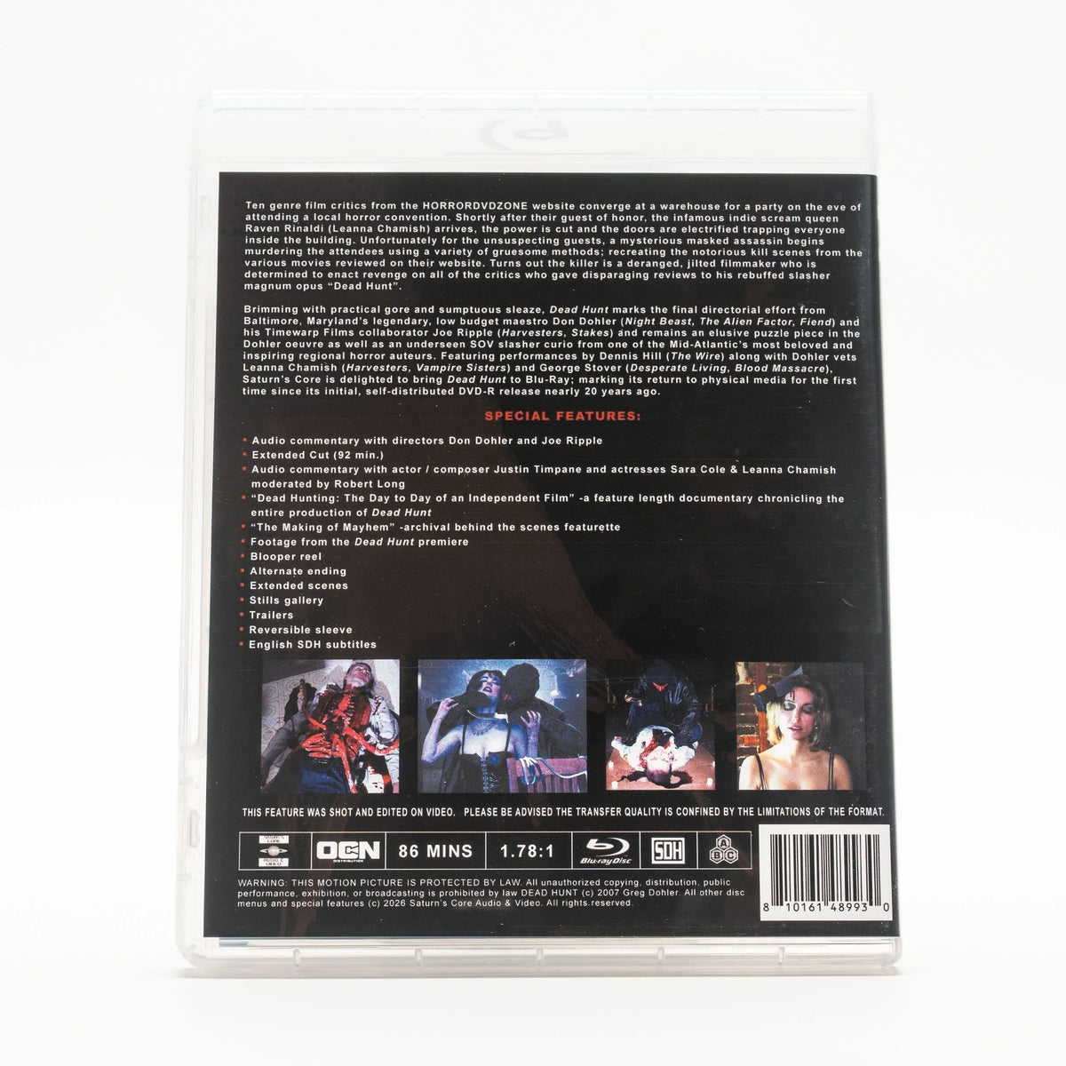 Back case of Dead Hunt Limited Edition [Blu-ray]