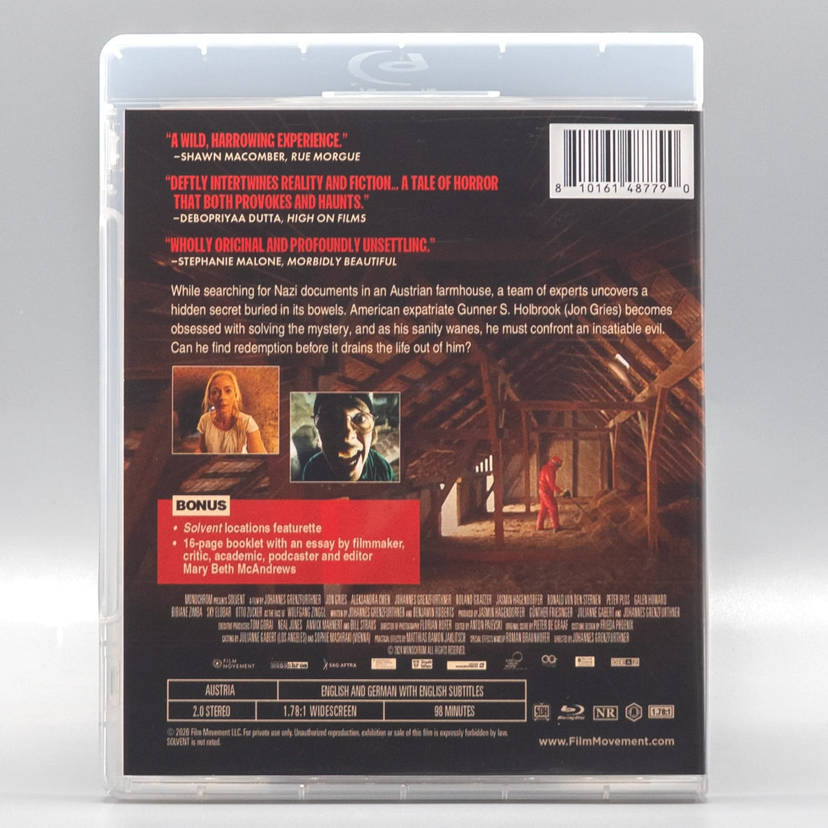 Back case of Solvent [Blu-ray] — OOP Slip