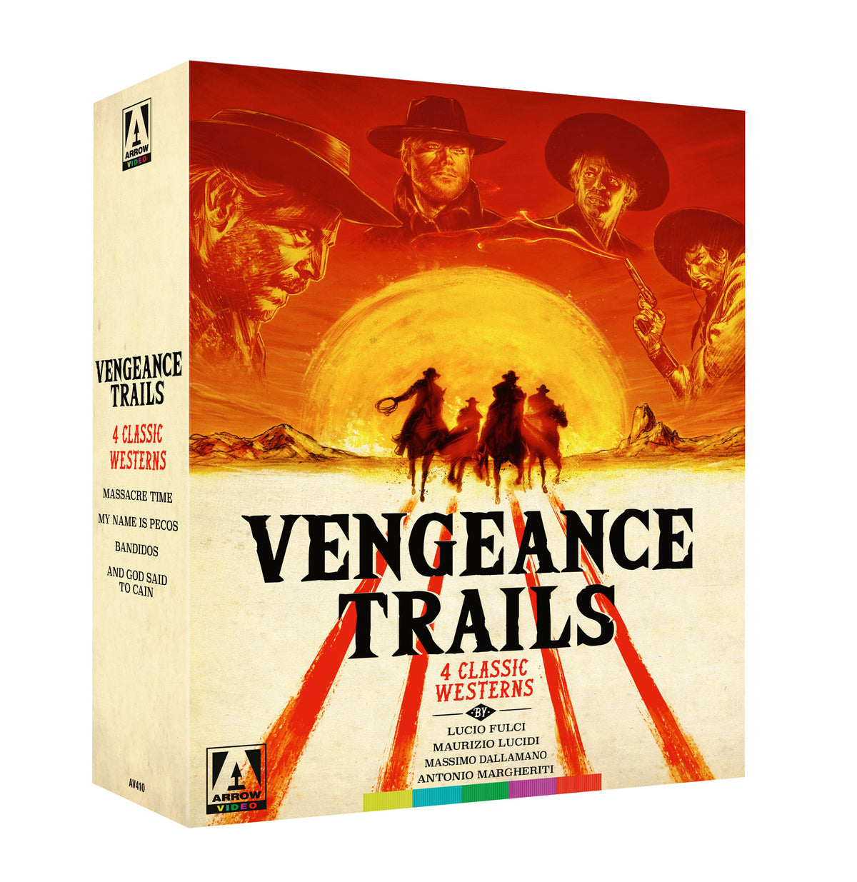 3D art of Vengeance Trails: Four Western Classics (Standard Edition) [Blu-ray Set]